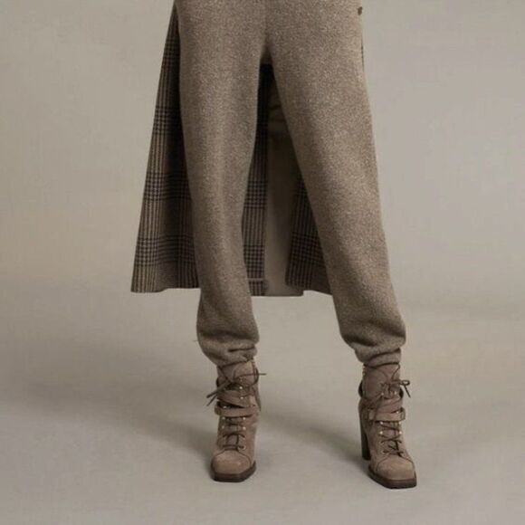 Ralph Lauren Collection ~ Fall 21 Isla Truffle & Morel Glen Plaid Wool Top Coat - Picture 15 of 17